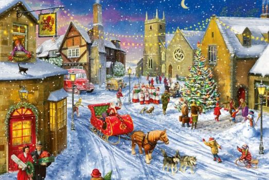 Solve Sleigh Bells Ringing jigsaw puzzle online with 77 pieces