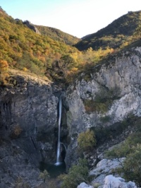 Small waterfall on Glinscica, Slovenia