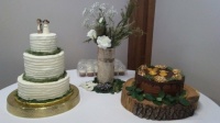 Niece's wedding cake table