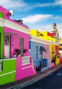 O colorido do bairro Bo-Kaap na Cidade do Cabo, África do Sul !!!