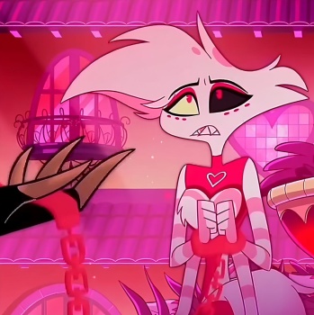 Solve Angel Dust // Hazbin Hotel jigsaw puzzle online with 100 pieces