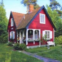 Dreamy Red Beach Cottage