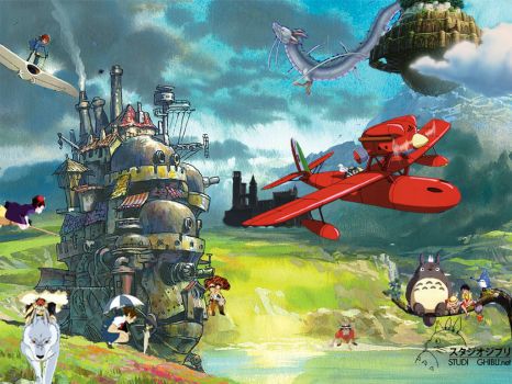 Solve Studio Ghibli jigsaw puzzle online with 221 pieces