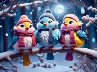 Sweet Winter Birds
