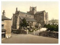 Cartmel Church circa 1908 Photochromatic Image