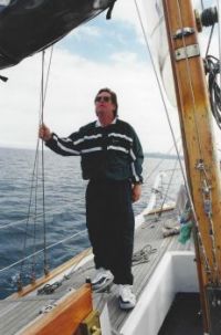 Doug sailing
