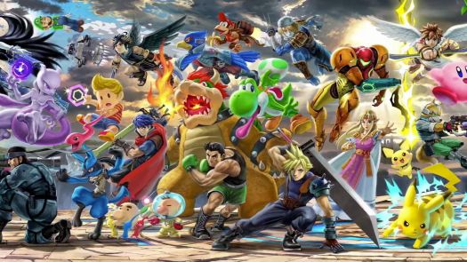 Ultimate Banner Poster HD Print 8x43" 12x65" 18x97" 2018 Game Super Smash Bros 