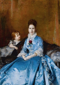 Solve Raimundo de Madrazo y Garreta - Portrait of Mrs Clotilde de ...