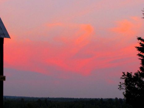 Sunset over Farm Land - New Brunswick