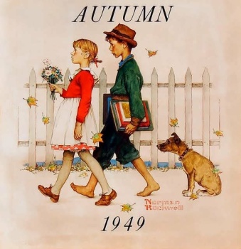 Solve Norman Rockwell jigsaw puzzle online with 36 pieces