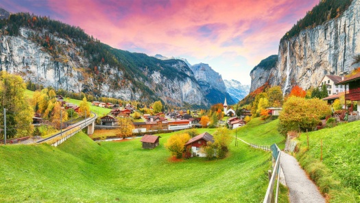 Lauterbrunnen village, Berner Oberland, Switzerland