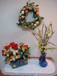 Easter Flowers & Wreath