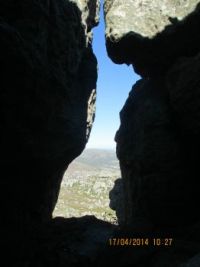 View from cave under Kleintuinkop