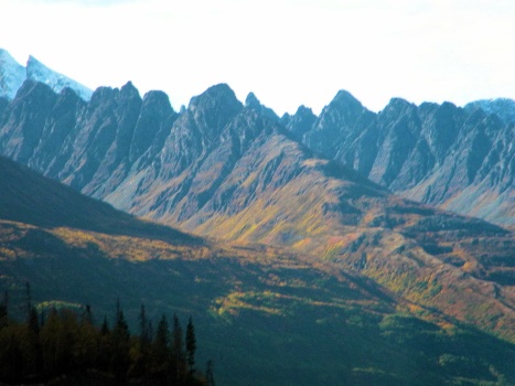 Solve Jagged razorback ridges early on the Valdez run. Alaska. jigsaw ...