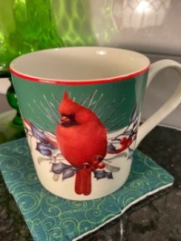 Cardinal Winter Greetings Mug