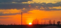 Brilliant Sunset in Illinois