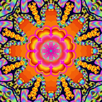 Solve kaleidoscope Design 93 jigsaw puzzle online with 16 pieces