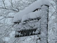 Signpost in the Snow