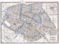 Galiganis Plan of Paris and Environ 1865