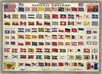 Johnson's new chart of national emblems, 1868 (medium)