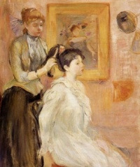 Berthe Morisot  la coiffeuse
