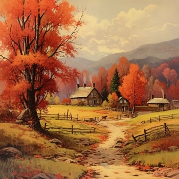 Solve Autumn Farm jigsaw puzzle online with 225 pieces