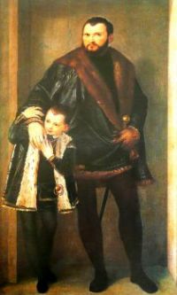 1556-Conde Iseppo da Porto con su hijo_
