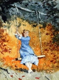 Girl in the Swing ~ Winslow Homer (Boston, MA, 1836-1910)