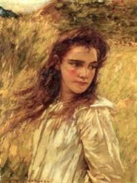 Henry Herbert la Thangue (British, 1859–1929), A Young Girl