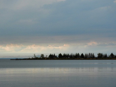 Lake Superior with slight reflections