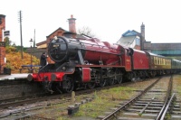 BR Stanier 8f 2-8-0 48624 at Quorn.