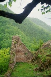 Ruins of medieval royal castle of Bobovac, Bosnia