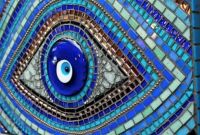 Evil eye mosaic