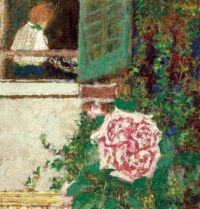 CELEBRATING SPRING!  / Edouard Vuillard (French, 1868-1940) - Young Woman at the Window and Rose, 1897-1899.