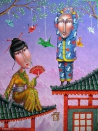 Zurab Martiashvili Artwork -   'Love on the Rooftops'