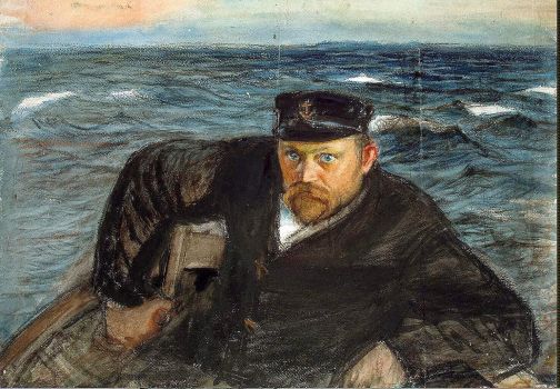 Solve Magnus Enckell, Sailor Steering a Boat (1897) jigsaw puzzle ...
