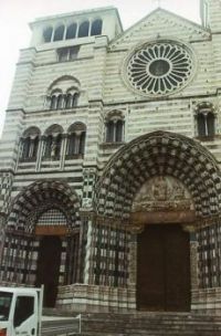 Romanesque Church in Genoa Italy