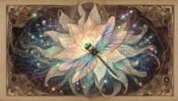 Art Deco Dragonfly (resizable 0-493pcs)