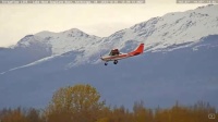 Bush plane coming in to land Anchorage, AK
