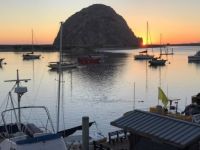 the rock -  sunset  - Morro Bay