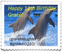 Happy 11th Birthday Grace (granddaughter of golden0210)