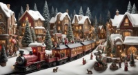 Village with Train