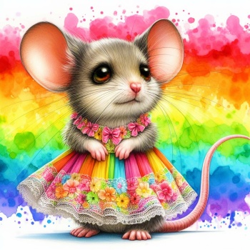 Solve Mabel Mouse wearing her spring dress jigsaw puzzle online with 49 ...