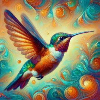 Solve Hummingbird jigsaw puzzle online with 81 pieces