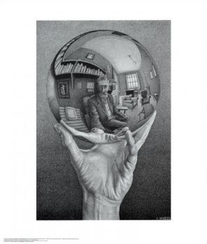 MC Escher glass ball