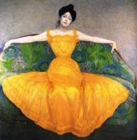 Max Kurzweil 1899 - Woman in a Yellow Dress