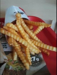 Well-done fries from Del Taco