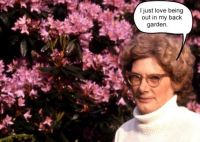 Nan and her Rhododendrorns