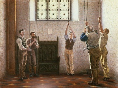 Solve Bell ringers jigsaw puzzle online with 63 pieces