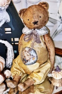 handmade sewn teddy bear